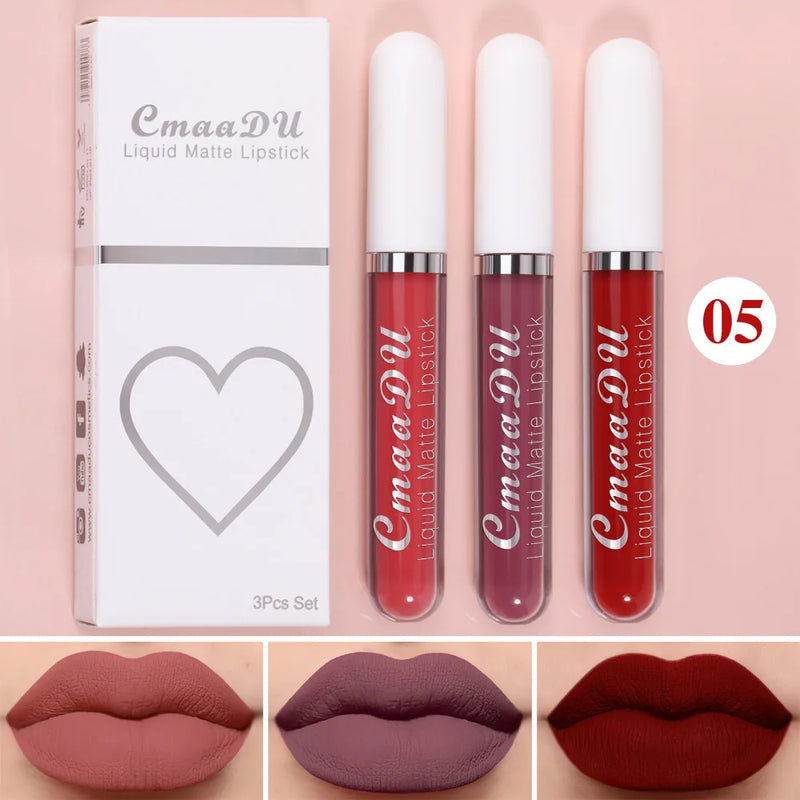 Sexy Long Lasting Velvet Matte Liquid Lipstick, Maquiagem, Mulheres Beleza, Vermelho, Antiaderente, Impermeável, Lip Gloss